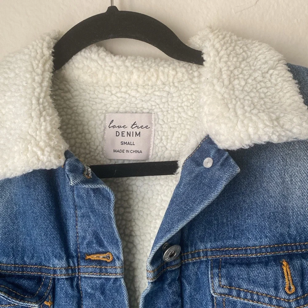 NWOT Love Tree Denim Jacket - Picture 3 of 5